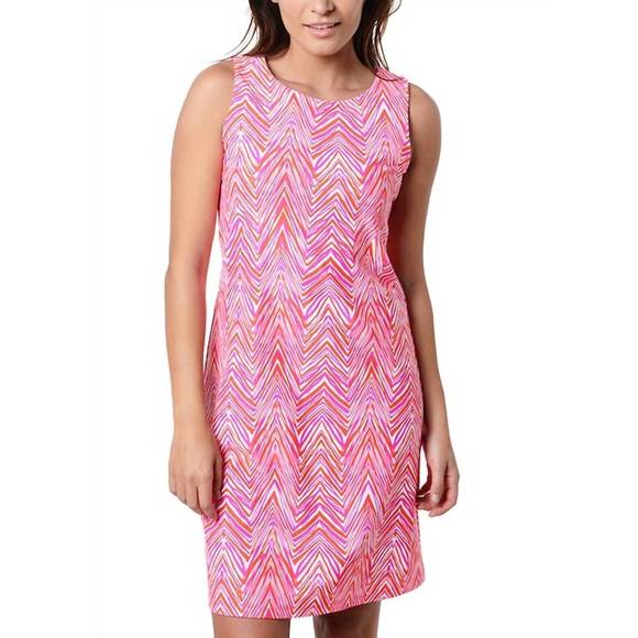 Jude Connally Bernadette Dress - Stained Glass Hot Pink main image 0